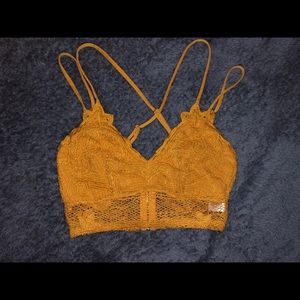 Charlotte Russe Lace Crop Top